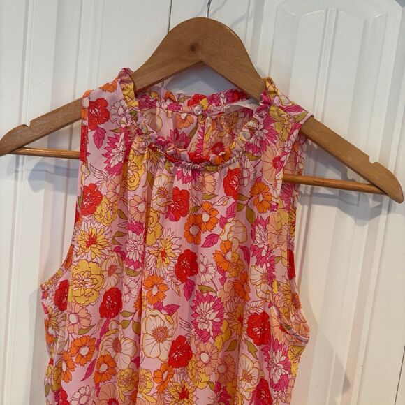 Sienna Sky Floral Tank Top Size Small - Picture 3 of 9